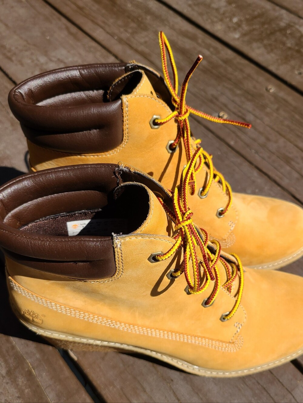 Timberland Women’s Wheat Nubuck Wedge Ankle Boots - Picture 2 of 8